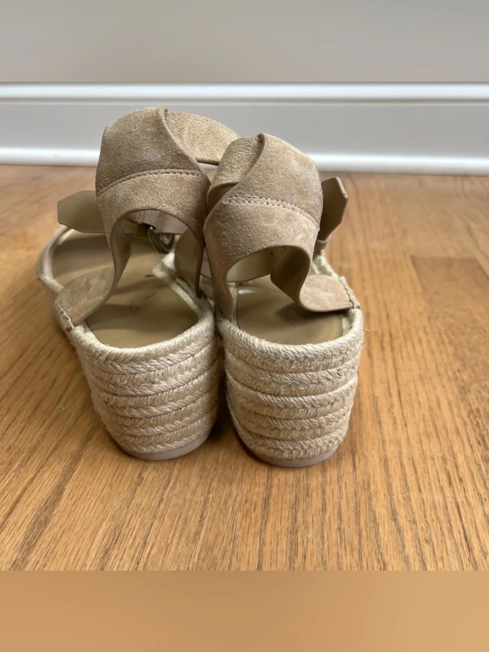 NEW Vince Sandals Women's Belisa Square Toe Espadrille Platform Sz 9.5